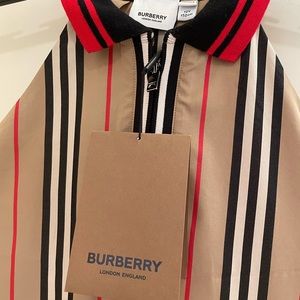 Burberry  Girl's Karen Iconic Stripe Sleeveless Dress Size 12